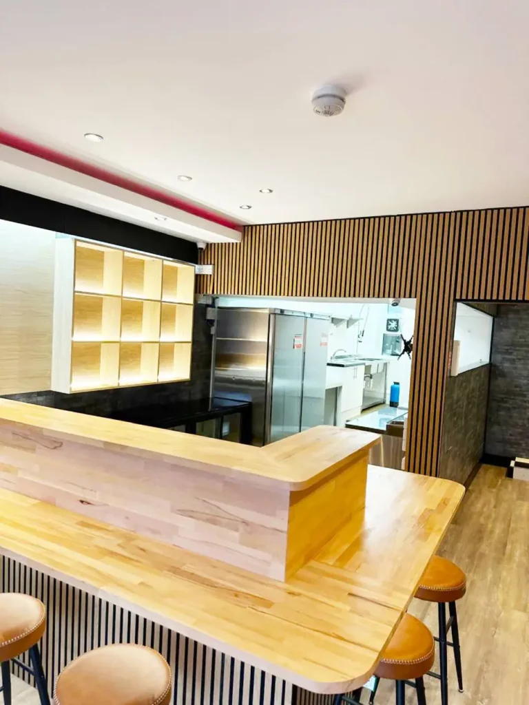 Wood Work Restaurant Counter