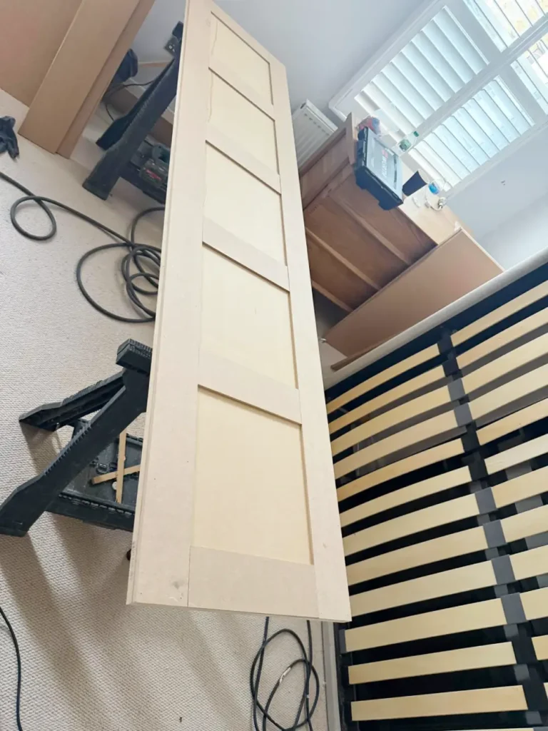 Preparation of a shaker-style door made from MDF panels